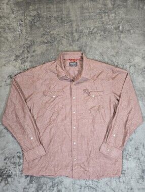 Simms Fishing Products Pearl Snap Button Up Shirt Size XL
